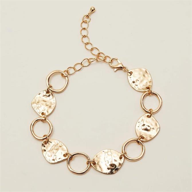 Phase Eight Mae Gold Plated Disc Bracelet